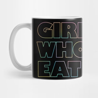 Girls Who Eat - Rainbow Outline Mug